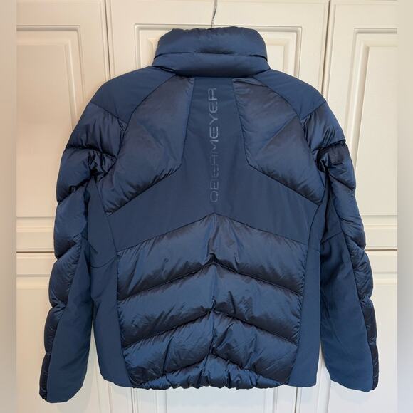 Obermeyer Women’s Ion Stretch Blue Puffer Jacket Size Large Down Goose Insulated - Picture 2 of 11